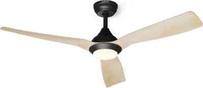 Ventilateur plafonnier KLARSTEIN FijiFlow 2en1 132cm 80W LED App Bois