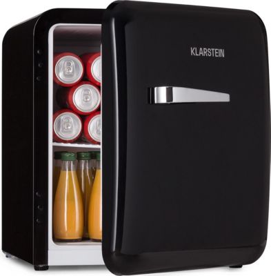 Mini réfrigérateur KLARSTEIN AudreyMini rétro 48L 2 étages 39 dB noir