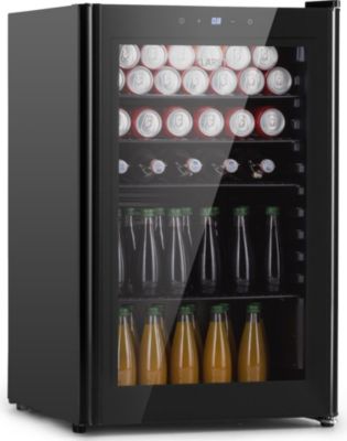 Réfrigérateur 1 porte KLARSTEIN Beercave 115L 4 clayettes vitrée noir