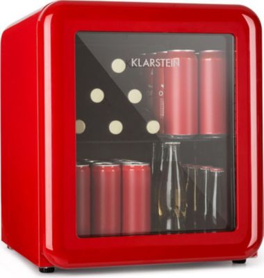 Mini réfrigérateur KLARSTEIN PopLife 48L 0-10°C design rétro rouge