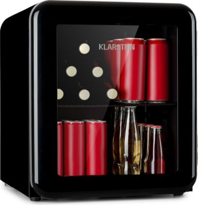 Mini réfrigérateur KLARSTEIN PopLife 48L 0-10°C design rétro noir