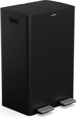 Poubelle de cuisine tri sélectif KLARSTEIN EcoVista 60L 2 bacs et compost 3L Noir