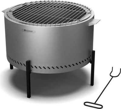 Brasero BLUMFELDT Ignite Pure sans fumée grill acier inox