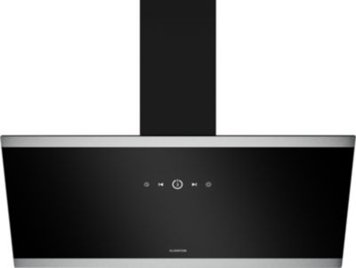Hotte décorative murale inclinée KLARSTEIN FlashLine A++ 524 m³/h 100 W LED Noir
