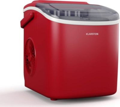 Machine à glaçons KLARSTEIN Caldwell 2 tailles 12kg/24h 1,3L rouge