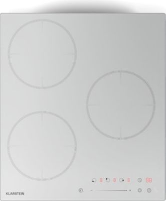 Plaque induction KLARSTEIN Delicatessa 45cm 6600W 3 foyers Blanc