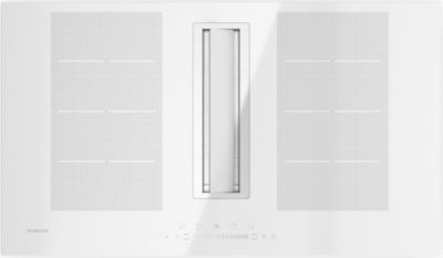 Plaque induction aspirante KLARSTEIN ChefFusion avec hotte 90cm 590m³/h blanc