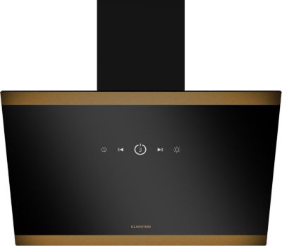 Hotte décorative murale inclinée KLARSTEIN FlashLine 60cm 524 m³/h 100 W A++ Noir