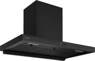 Hotte décorative murale KLARSTEIN AeroClean 90 cm 649,9 m³/h CEE A++ noir