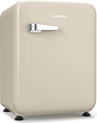 Réfrigérateur 1 porte KLARSTEIN AudreyEvo 68L rétro compact 0-10°C beige