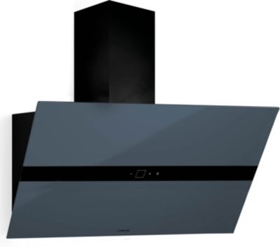 Hotte décorative murale inclinée KLARSTEIN WiFusion 90cm WiFi LED 690 m³/h A++ Gris