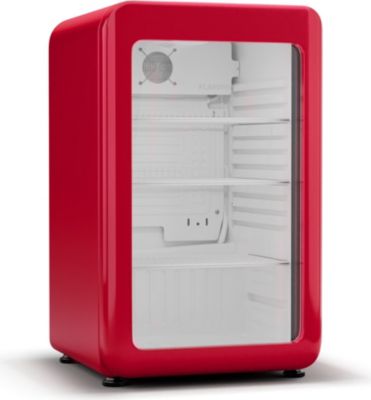 Réfrigérateur 1 porte KLARSTEIN Audrey Evo rétro Porte verre 113L rouge