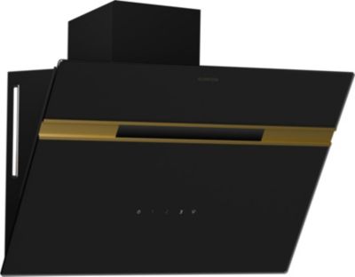 Hotte décorative murale inclinée KLARSTEIN Alina 60 cm CEE A 600 m³/h 52 dB noir