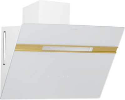 Hotte décorative murale inclinée KLARSTEIN Alina CEE A Tactile LED 600 m³/h blanc