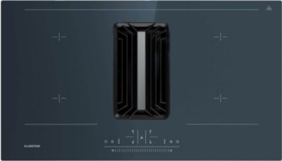 Plaque induction aspirante KLARSTEIN AirJet 90 avec hotte 90cm 750m³/h gris