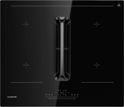 Plaque induction aspirante KLARSTEIN AirJet 60 avec hotte 10000W 600m³/h noir