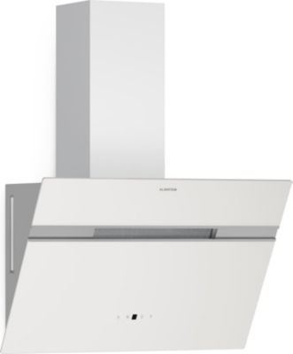 Hotte décorative murale inclinée KLARSTEIN Alina 60 cm Smart 600 m³/h CEE A Blanc