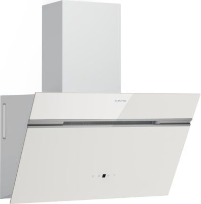 Hotte décorative murale inclinée KLARSTEIN Alina 60 cm 680 m³/h CEE A++ Blanc