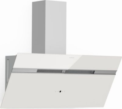 Hotte décorative murale inclinée KLARSTEIN Alina 90 cm 690 m³/h CEE A++ Blanc