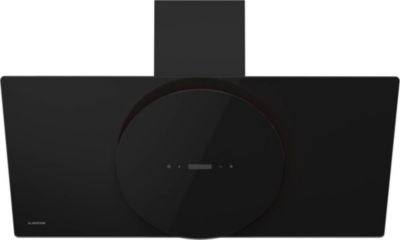 Hotte décorative murale inclinée KLARSTEIN Total Eclipse 90 cm LED 594,2 m³/h Noir