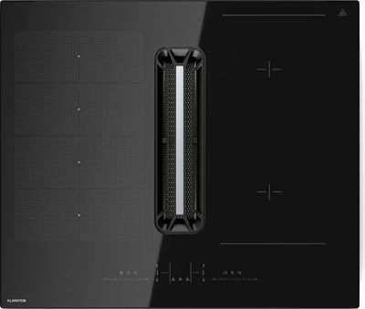 Plaque induction aspirante KLARSTEIN AirJet Hybrid avec hotte 477m³/h A+ noir
