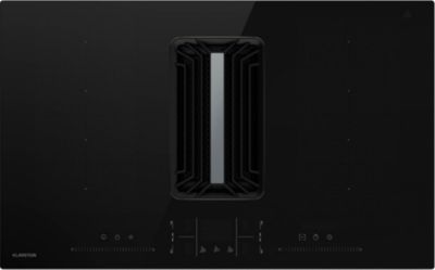 Plaque induction aspirante KLARSTEIN AirJet FlexPro hotte 83 cm Flexzone noir