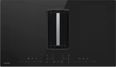 Plaque induction aspirante KLARSTEIN AirJet FlexPro hotte 90 cm Flexzone noir