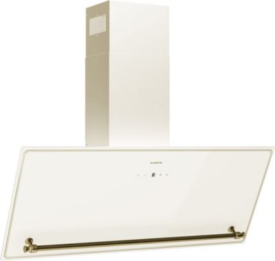 Hotte décorative murale inclinée KLARSTEIN Victoria 90cm  Classe A++ Crème