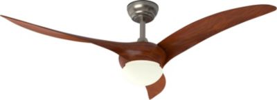 Ventilateur plafonnier KLARSTEIN Monteverde lumière 10800m³/h 36W Noyer