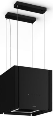 Hotte décorative îlot KLARSTEIN Velaire 40cm CEE A++ 601 m³/h 62 dB Noir