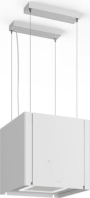 Hotte décorative îlot KLARSTEIN Velaire 40 cm 601 m³/h CEE A++ Blanc