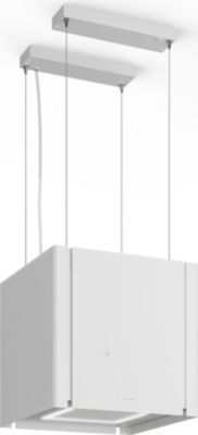 Hotte décorative îlot KLARSTEIN Velaire 40 cm 601 m³/h CEE A++ Blanc