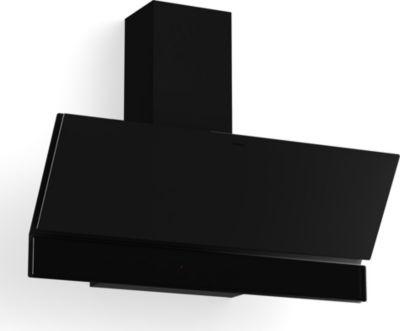 Hotte décorative murale inclinée KLARSTEIN Velaire 90cm CEE A++ 820 m³/h 60 dB Noir