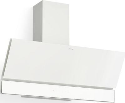 Hotte décorative murale inclinée KLARSTEIN Velaire 90 cm 820 m³/h CEE A++ Blanc