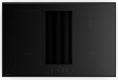Plaque induction aspirante KLARSTEIN Velaire Flex avec hotte 80cm 8400W Noir