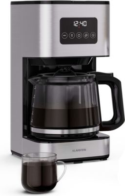 Cafetière filtre KLARSTEIN Verosteel 1,5L 12 Tasses Inox