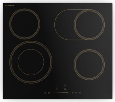 Plaque vitrocéramique KLARSTEIN Victoria 4 Zones 6600W 60cm Noir