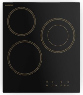 Plaque vitrocéramique KLARSTEIN Victoria 3 Zones 5000W 45 cm noire