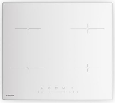 Plaque induction KLARSTEIN Velaire 4 zones 7000 W 60 cm Blanc