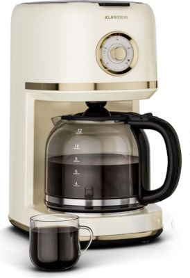 Cafetière filtre KLARSTEIN Victoria 1,5L 12 Tasses Beige