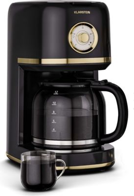 Cafetière filtre KLARSTEIN Victoria 1,5L 12 Tasses Noir