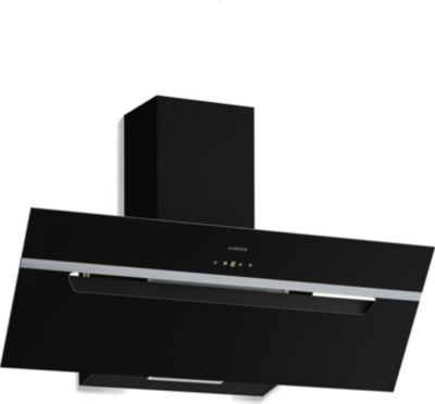 Hotte décorative murale inclinée KLARSTEIN BigBite 90 cm  417 m³/h A+++ LED Noir