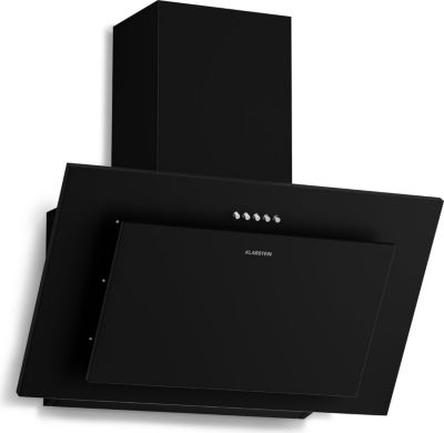 Hotte décorative murale inclinée KLARSTEIN Athena 404 m³/h 56W 60 cm LED 63 dB Noir