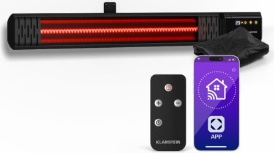 KLARSTEIN Phantom 2000W 15m² Puissant 84x10cm Noir