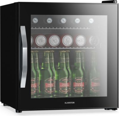 Mini réfrigérateur KLARSTEIN Beersafe porte miroir 44x48cm LED Noir