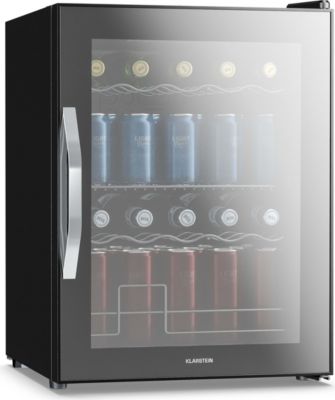 Mini réfrigérateur KLARSTEIN Beersafe porte miroir 64x48cm LED Noir