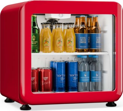 Réfrigérateur 1 porte KLARSTEIN Audrey Evo 39x38cm LED 75W Rouge