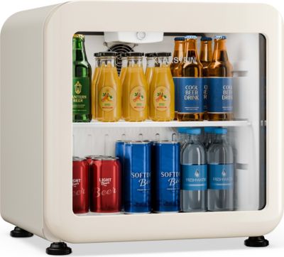 Réfrigérateur 1 porte KLARSTEIN Audrey Evo 39x38cm LED 75W Beige