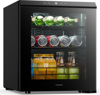 Mini réfrigérateur KLARSTEIN Bevora 52cm 46L Frigo Porte Vitrée Noir