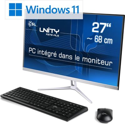 Ordinateur tout-en-un CSL-COMPUTER Unity F27W-ALS/2000Go/8Go/Win11Pro